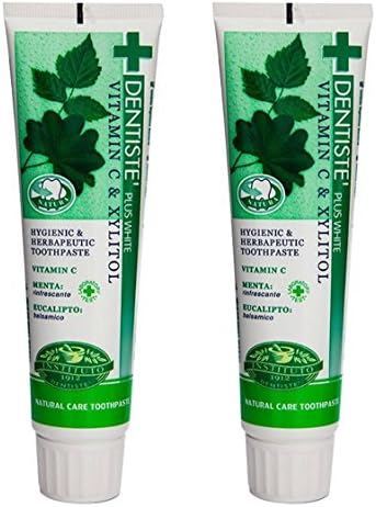 Dentiste 2x160 G. New Plus White Vitamin C & Xyitol Gum Toothpaste Made in Thailand