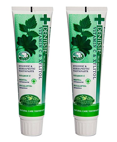 Dentiste 2X160 G. New Plus White Vitamin C & Xyitol Gum Toothpaste Made In Thailand #TOP3