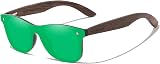 KITHDIA Gafas Sol Polarizadas Madera - UV400 Unisex Proteccion