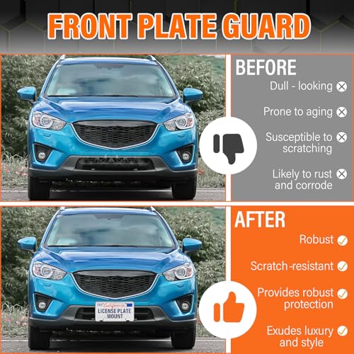 ABS Front License Plate Holder& Frame Bracket- Enhanced Anti- Vibration Design - Compatible with Mazda CX-5 2017-2021,Direct Replacement,Quick Installation,Replaces OEM# KB8A50170 & MA1068114 by EONGEE - Used condition - Image 3
