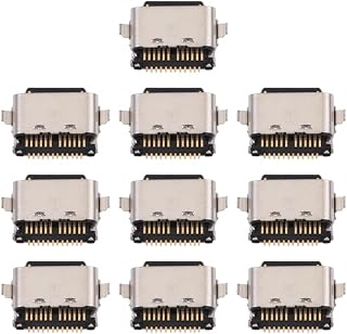 HUANGYUNCHAO Acessórios telefônicos Para o Samsung Galaxy Tab A7 Lite SM-T220 SM-T225 10PCS Conector de porta de carregamento Substituição do telefone celular