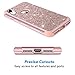 Hython Compatible with iPhone XR Case, Heavy Duty Full-Body Defender Protective Bling Glitter Sparkle Hard Shell Armor Hybrid Shockproof Silicone Rubber Bumper Cover for 6.1-Inch, Rose Gold
