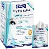 Dr. Fischer Daily hygienic & hydrating eyelid wipes- Complementary aid for dry eye syndrome & cleanse the eye area of ocular secretions. Moisture enriched to effectively clean & moisturize (30 Wipes)