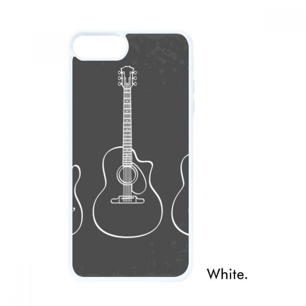 Coque iPhone SE 2 instruments de musique blanc protection rigide rigolote
