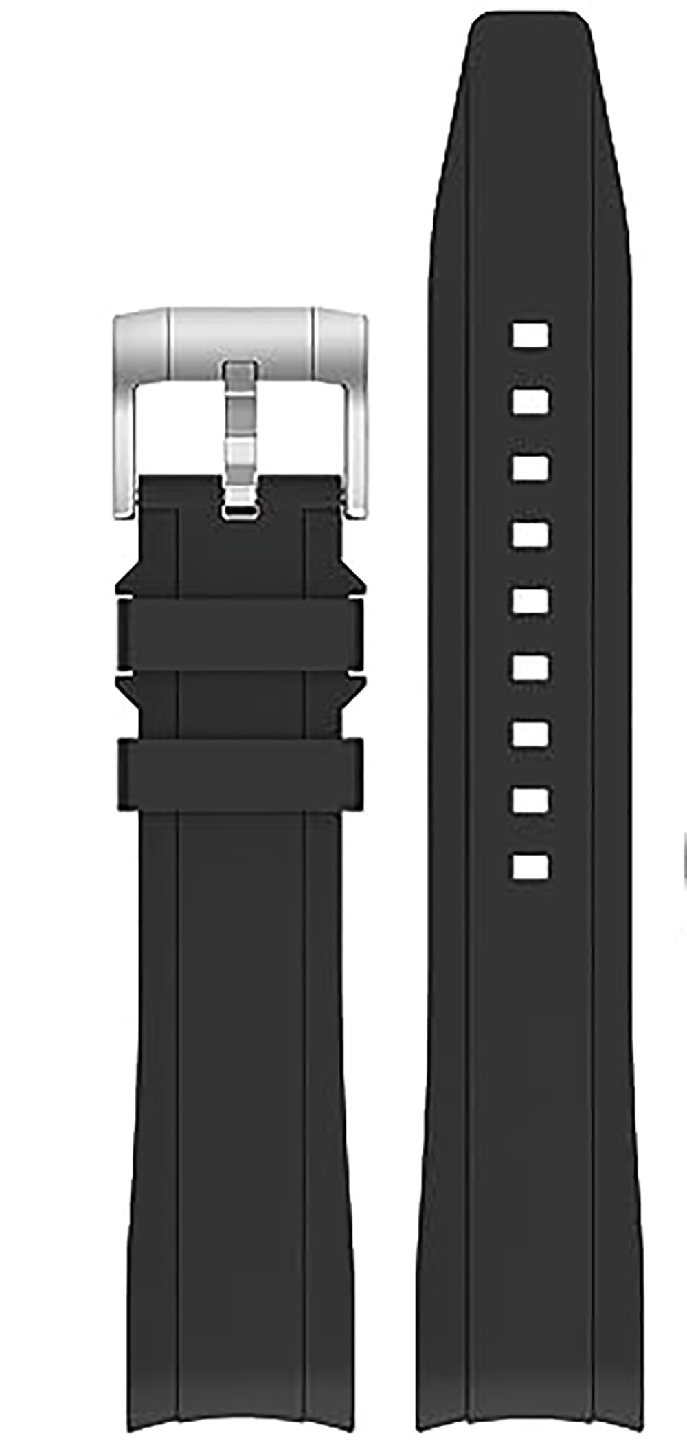 EWATCH ACCESSORIES 20mm Silicone Rubber Black Watch Band Strap fits Moonwatch & many more - Premium Replacement Band Strap (B0DBLNRSGR) Amazon Price History, Amazon Price Tracker