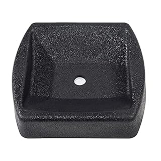 LEORAY Jack Wheel Chock, Reinforced Rubber Jack Caster Wheel Dock for Caravans and Trailers (Dual Wheel)