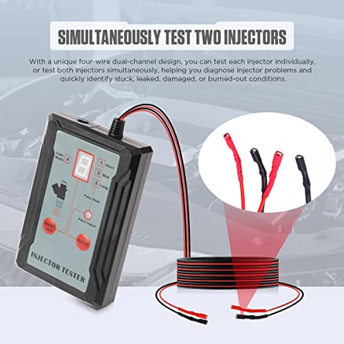 Cmtool Fuel Injector Cleaner Automotive Fuel Injector Tester Pulse Tool 8 Pulse Modes Auto Fuel Injector Cleaner Kit Dc 12V Diy Car Fuel Injector Tester And Cleaner Kit With 2 Injector Cleaner Adapter #TOP3