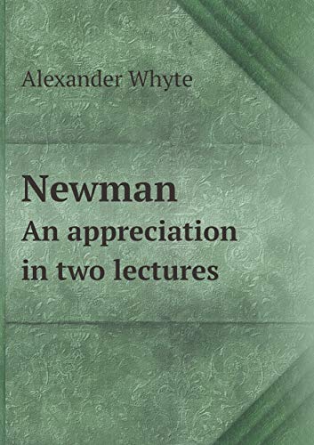 Newman An appreciation in two lectures 5519305102 Book Cover