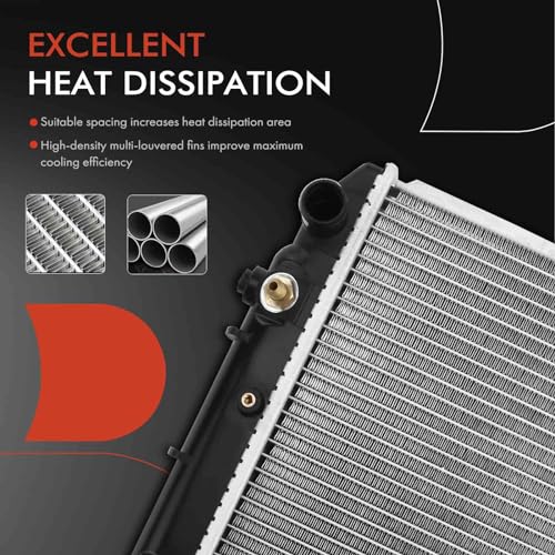 A-Premium Engine Coolant Radiator with Transmission Oil Cooler Compatible with Chevrolet Metro 1992, Sprint 1989-1992 & Suzuki Swift 1989-1994 & Geo Metro 1989-1994, Replace# 1770060B32 by A-Premium - Used condition - Image 5