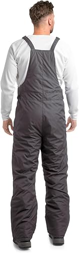 Miniatura 3 de Overol con peto para hombre, con aislamiento, impermeable, pantalones de nieve con correa de hombro, pantalones de snowboard con bolsillos (S-2XL)