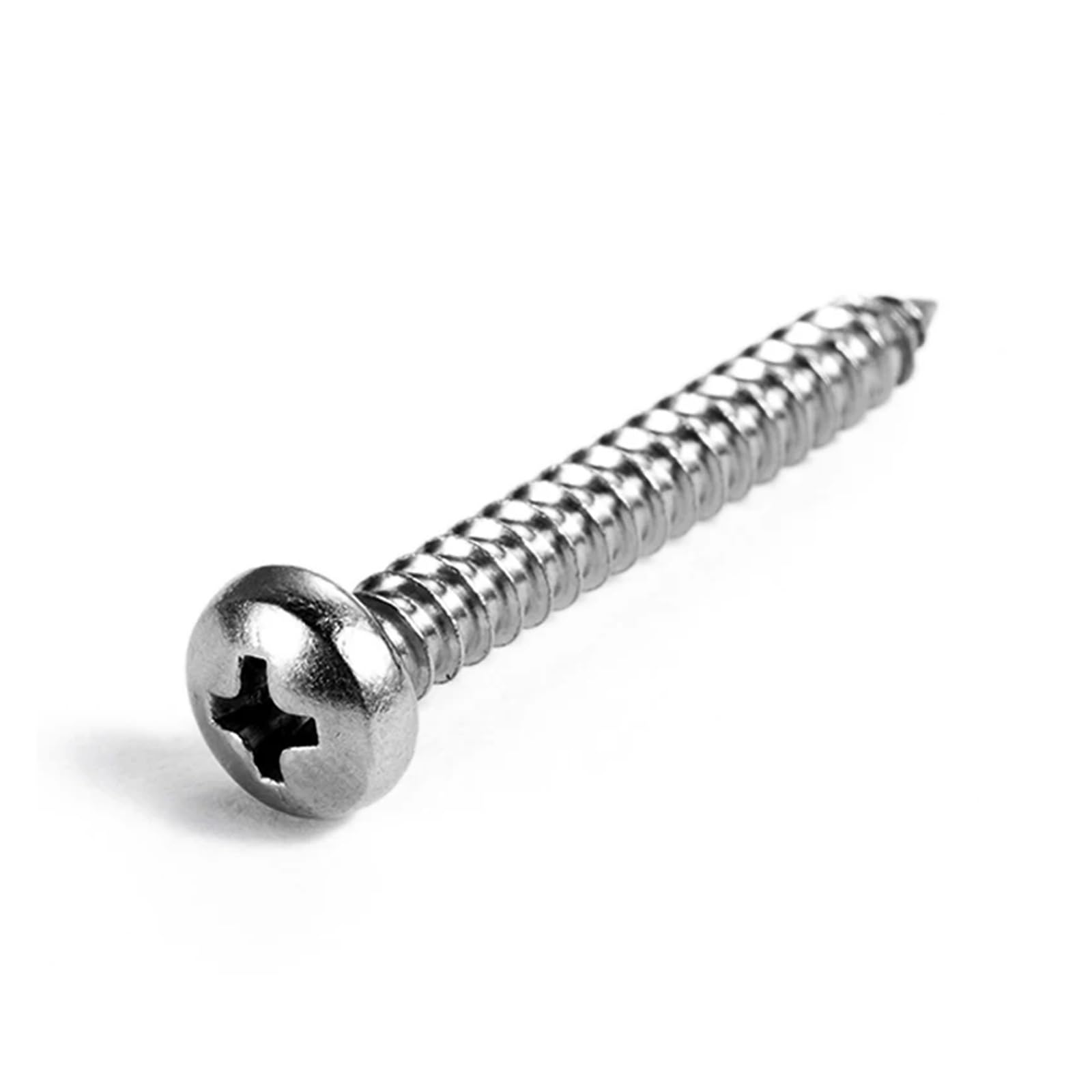 Surtido de tornillos para madera, Tornillo autorroscante de cabeza plana cruzada acero inoxidable 304 A2-70 DIN 7049 GB845 Varios tamaños(200PCS,ST3.5 X 50)