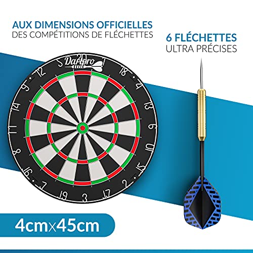 DartPro Jeu de fléchettes - Professionnel en sisal autorégénérant avec fils extra fins – vue 2
