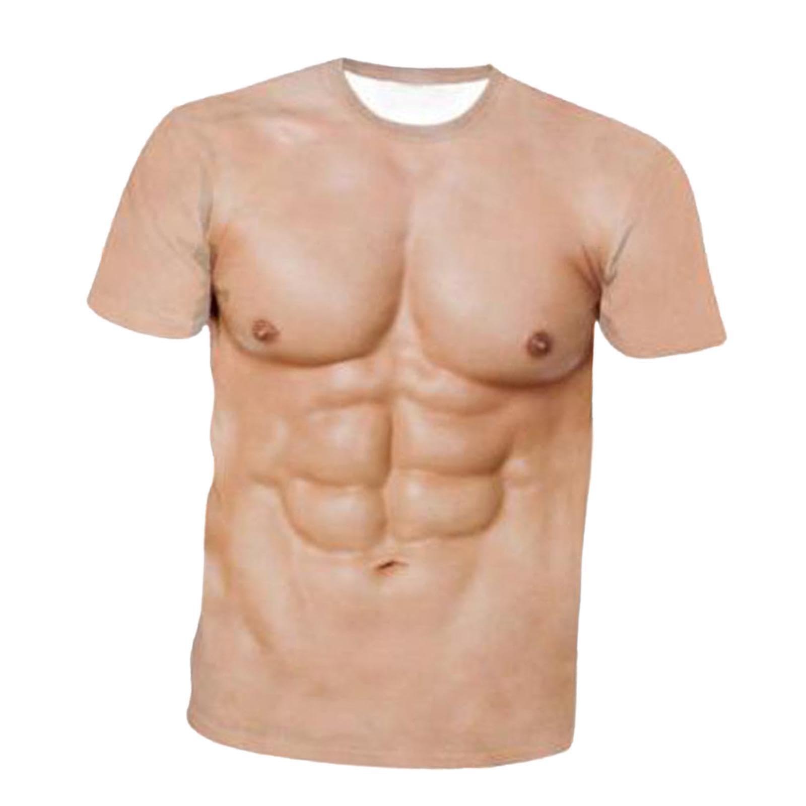 yuwqqoajv Camiseta musculosa para Hombre con Estampado 3D Elegante