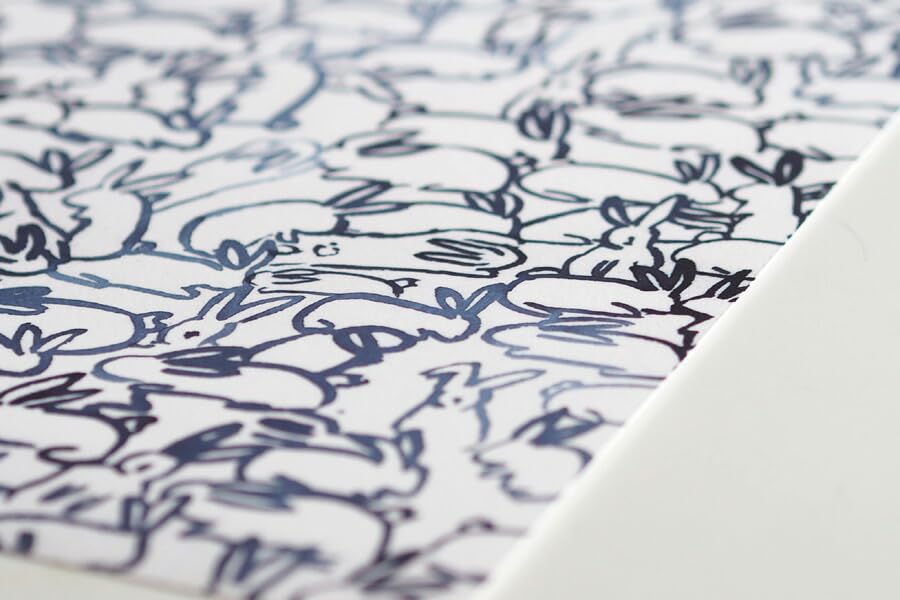 Amazon.co.jp: silke bonde ポスター/アートプリント 50×70cm Rabbit