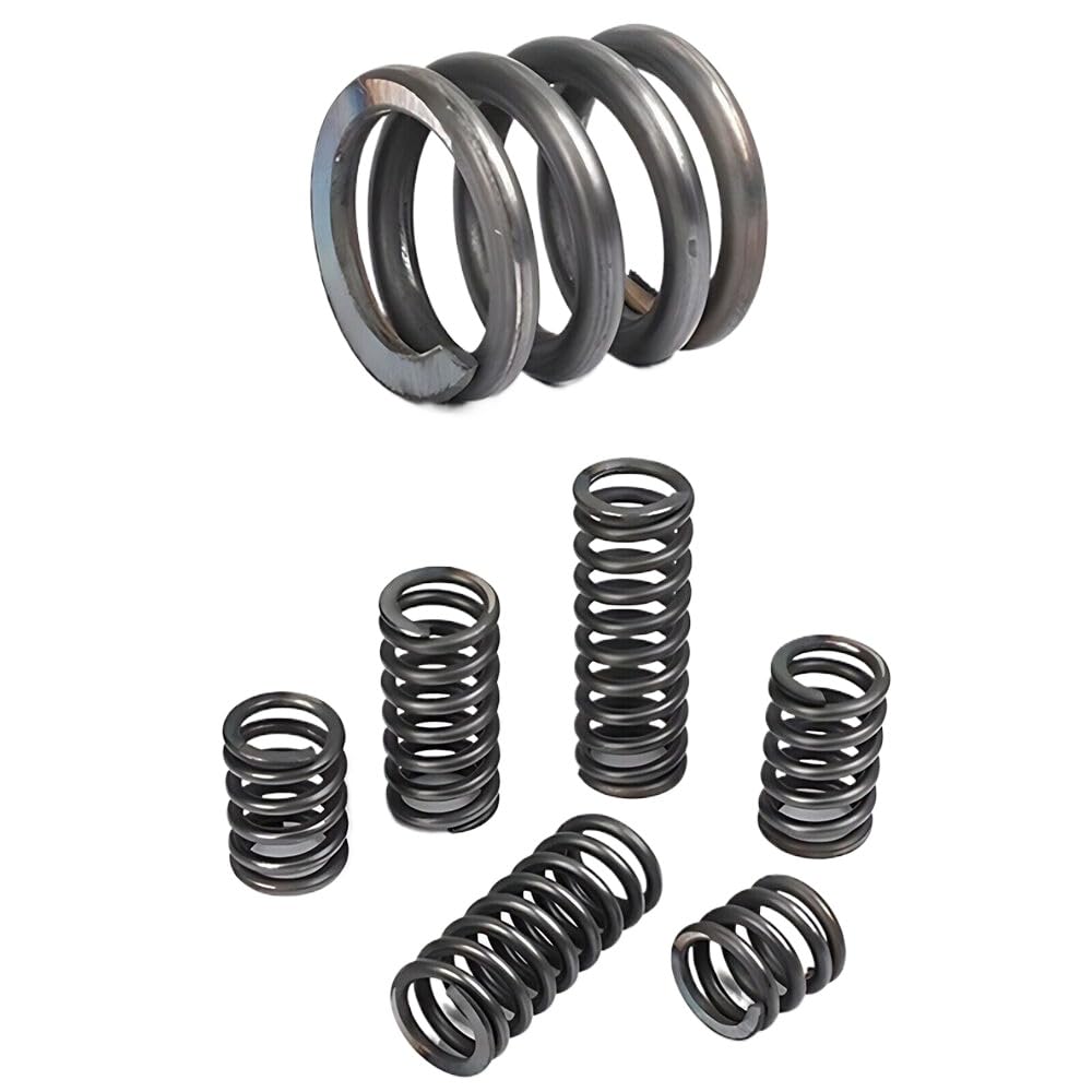 10Pcs Spring Steel Compression Spring 1.5mm Wire Diameter 15-100mm Length Pressure Small OD 8-25mm (10,1.5mm-21mm-25mm)