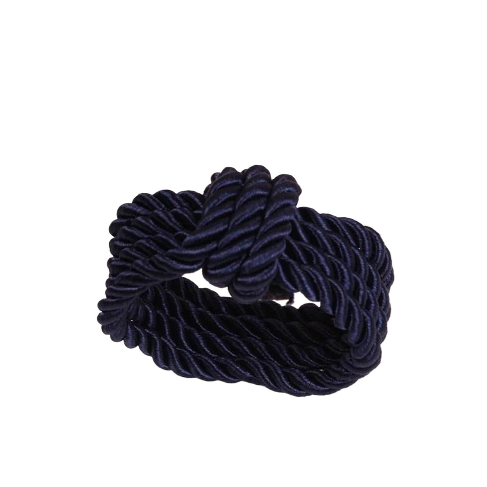 10pcs Woven Rope Napkin Rings Christmas Table Decor Gold Buckle for Restaurant Wedding Home