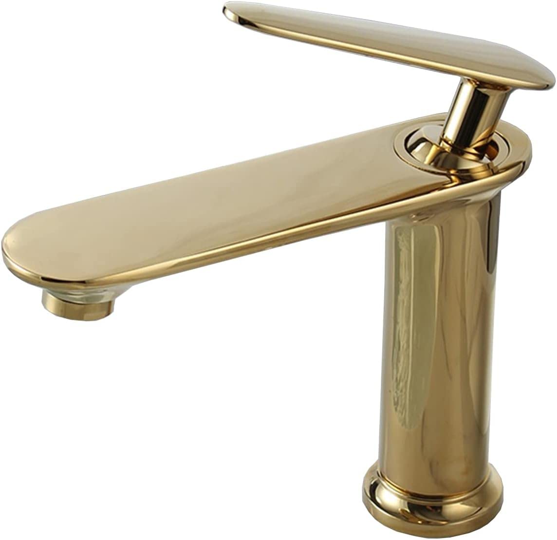 Robinet de salle de bain rétro finition antique et laiton noir de style noble