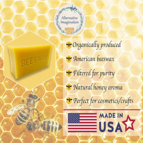 Alternative Imagination 100% Pure Beeswax Brick (1 Pound) Made In Usa #TOP1