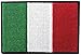 Toppa Ricamata Bandiera Italiana Termoadesiva Cucibile Ricamata 8x5 cm Toppe Incollabili Italia con Ferro da Stiro