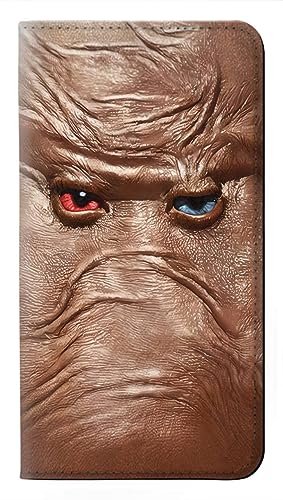 Étui iPhone 15 Pro Max cuir à rabat clapet housse protection intégrale motif Mad Face