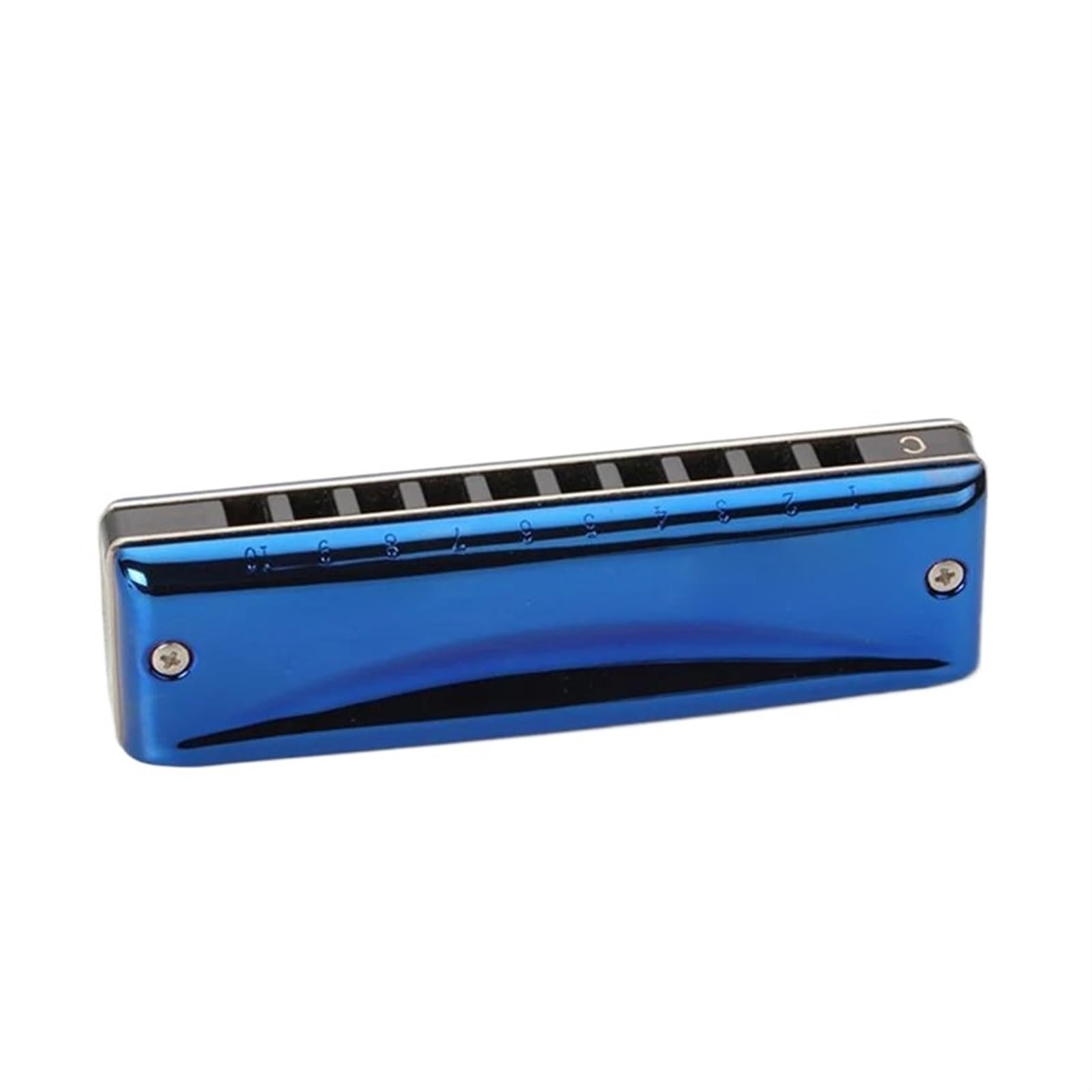 Armonica Per Arpa A 10 Fori Blu Strumenti Musicali A Fiato Professionali Organetto A Bocca C/A/G/D/F/Bb/E armonica a bocca professionale (Color : E)