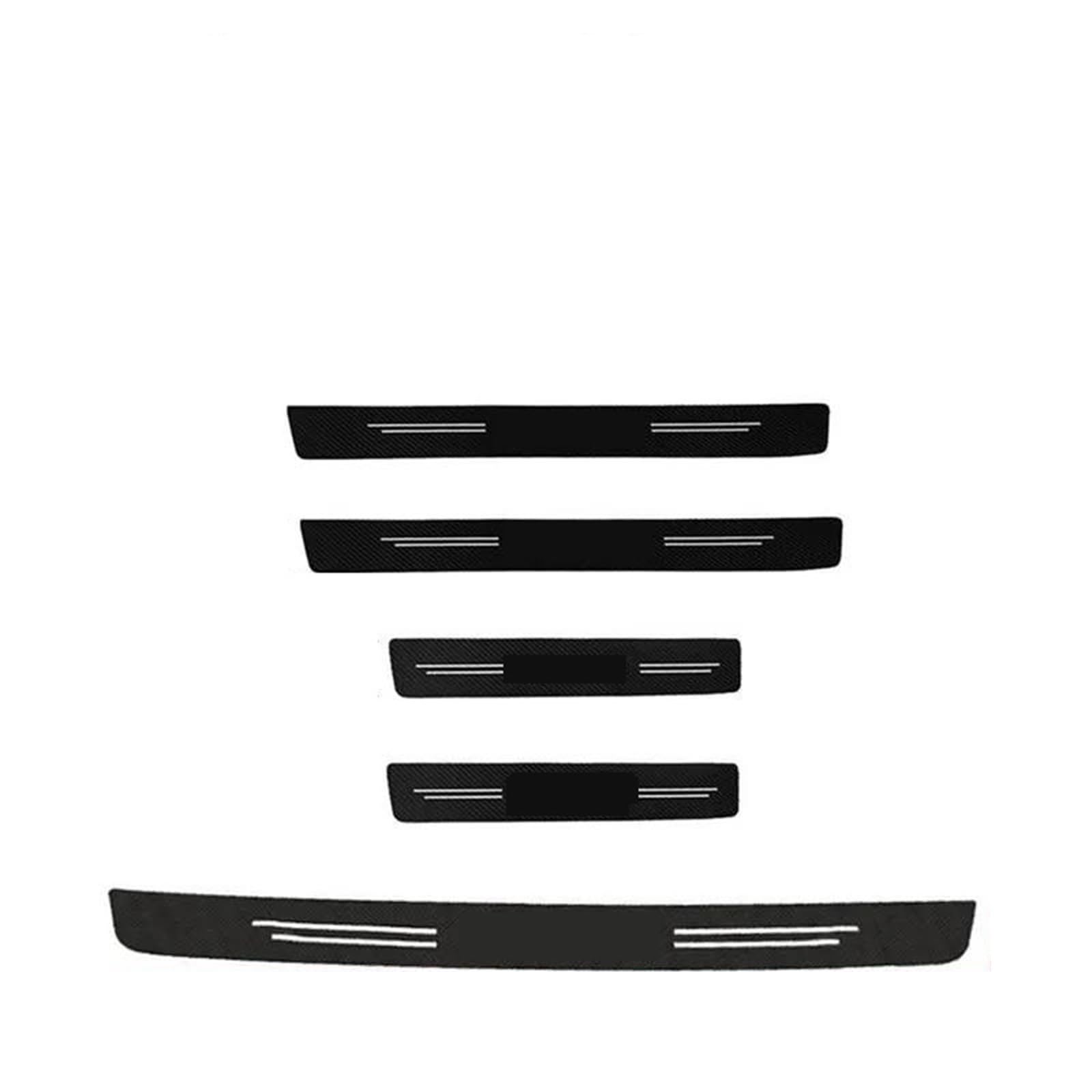 Protector De Umbral Puerta Y Tira Protectora para Pedales para Peugeot 206 308 307 3008 407 508 Protectores de Pedales(5pcs)