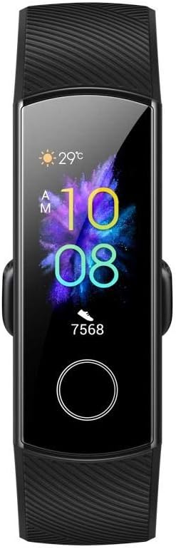 Honor Band 5 Smart Bracelet Watch, AMOLED Touch Display, Waterproof Fitness Tracker, Continuous Heart Rate Tracking - CRS-B19S (Meteorite Black)