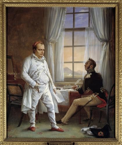 Tableau Napoléon Ier dictant ses mémoires impression d'art pour habiller un mur vide