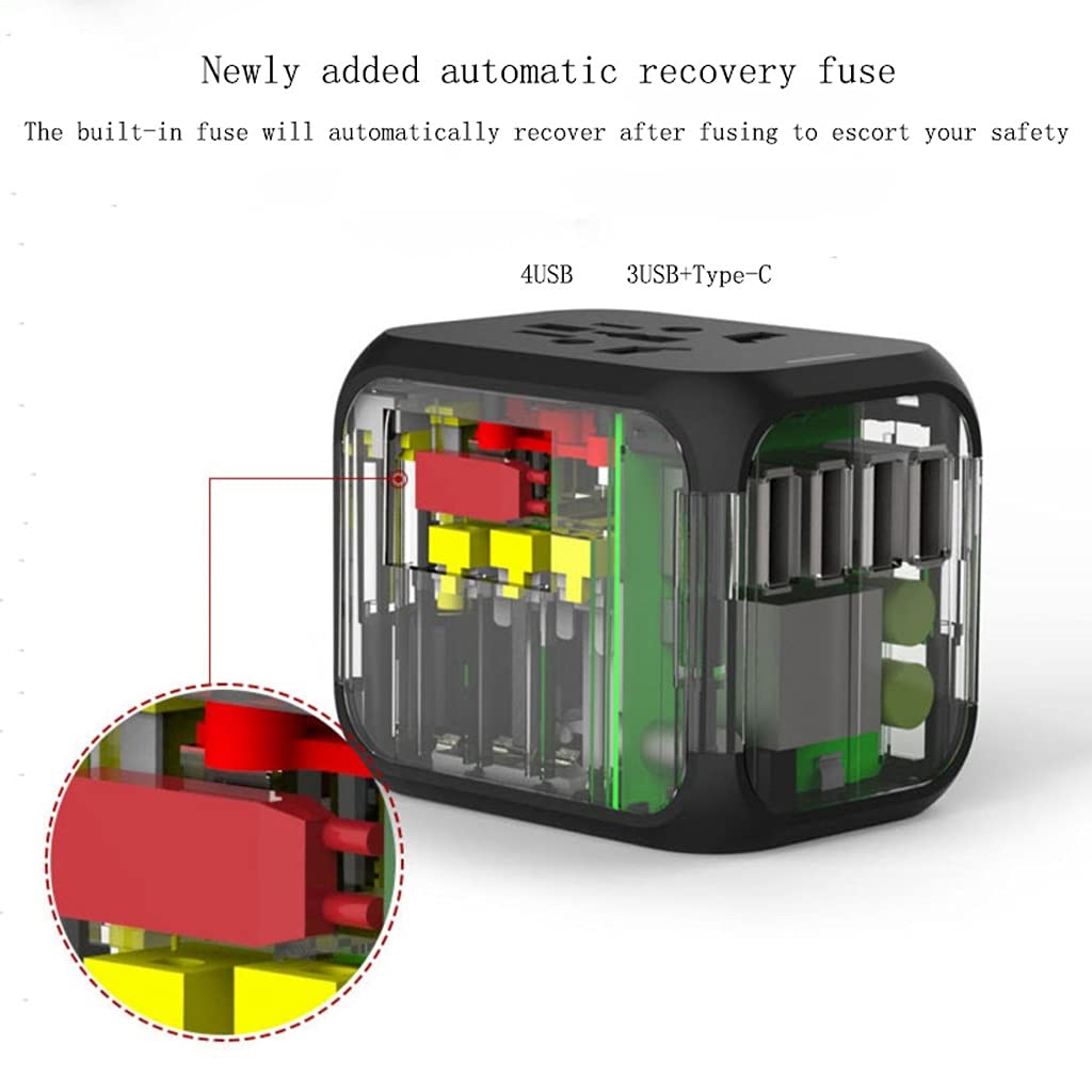 Gniazdo międzynarodowe przetwornice Uniwersalny międzynarodowy adapter podróży, zasilacz światowy, ładunek Usb. Porty Podróżuj Adapter Converter adapter wtyczki zasilania