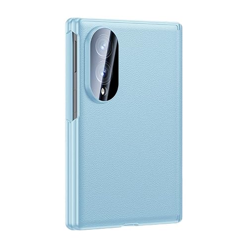 CYBERGARAGE�E�݊��i Galaxy Z Fold8 �Ή� �P�[�X �ϏՌ� �J�o�[ �܂肽���݌^ �����K���X�t�B�����t�� ���� �q���W�ی� �t�H�[���h8 �������(�u���[) [���s�A���i]