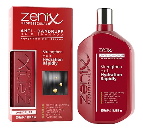 Zenix Anti-Schuppen Shampoo ohne Kortison 250 ml, intensive Pflege gegen Schuppen und juckende Kopfhaut, für Damen und Herren