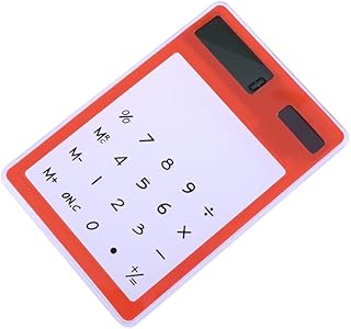 MAGICLULU Calculadora Simples Mini Calculadora Calculadora Padrão Calculadora Portátil Calculadoras Pequeno Computador Com Tela De Simples Calculadora Laranja Transparente
