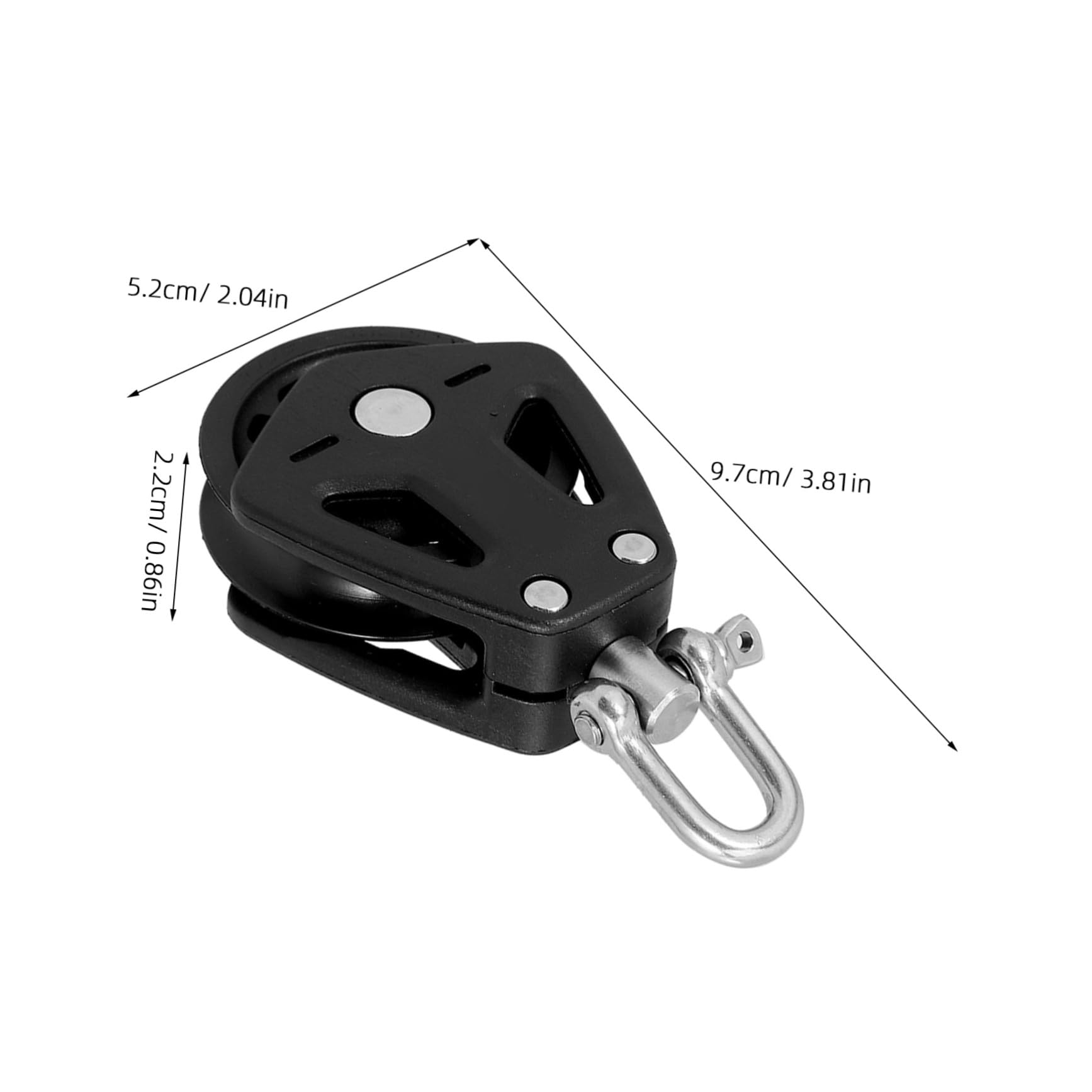 BESTonZON 3 Stück Nylon Edelstahl Riemenscheiben mit Kugellager für Seilzugsystem Fitnessstudio und Bootsseile Vielseitig und Langlebig