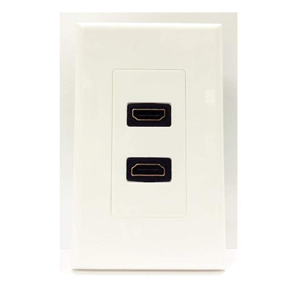 4xem Dual HDMI Wall Plate, White (4XWALLHDMI2)