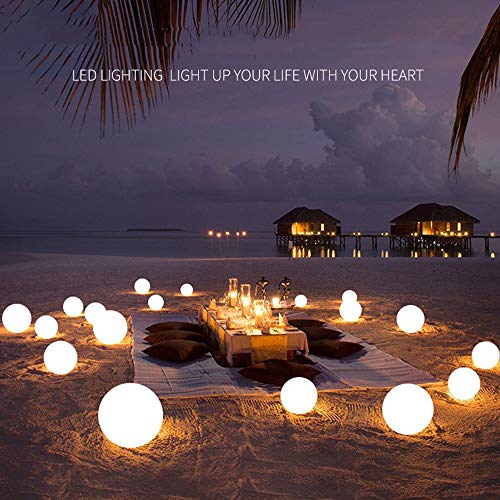 WJJ Lampada da Giardino Rotonda, 16 Tipi di Luce