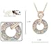 Crystals from Swarovski Colorido Redondo Juego de joyas Collar con colgante 45...