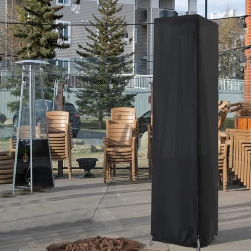 Aidetech Patio Heater Cover, Outdoor Propane Heater Covers for Pyramid Heater with Zipper Waterproof, Black - 87" H x 21" W x 24" D by Aidetech - Image 3