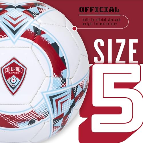 Image of Franklin Sports Official MLS Team Soccer Balls - Official Size 5 Soccer Balls - Regulation Size + Weight Soccer Ball for Kids + Adults - Boys + Girls Soccer Ball - Air Pump Included