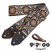 [Specially Made Material] -Don’t worry about the damage of the guitar due to the thinness of the PU or even the fake leather? Our guitar strap end uses the crazy horse leather, which has a thickness of 2mm,and equipped with custom-made thick copper c...