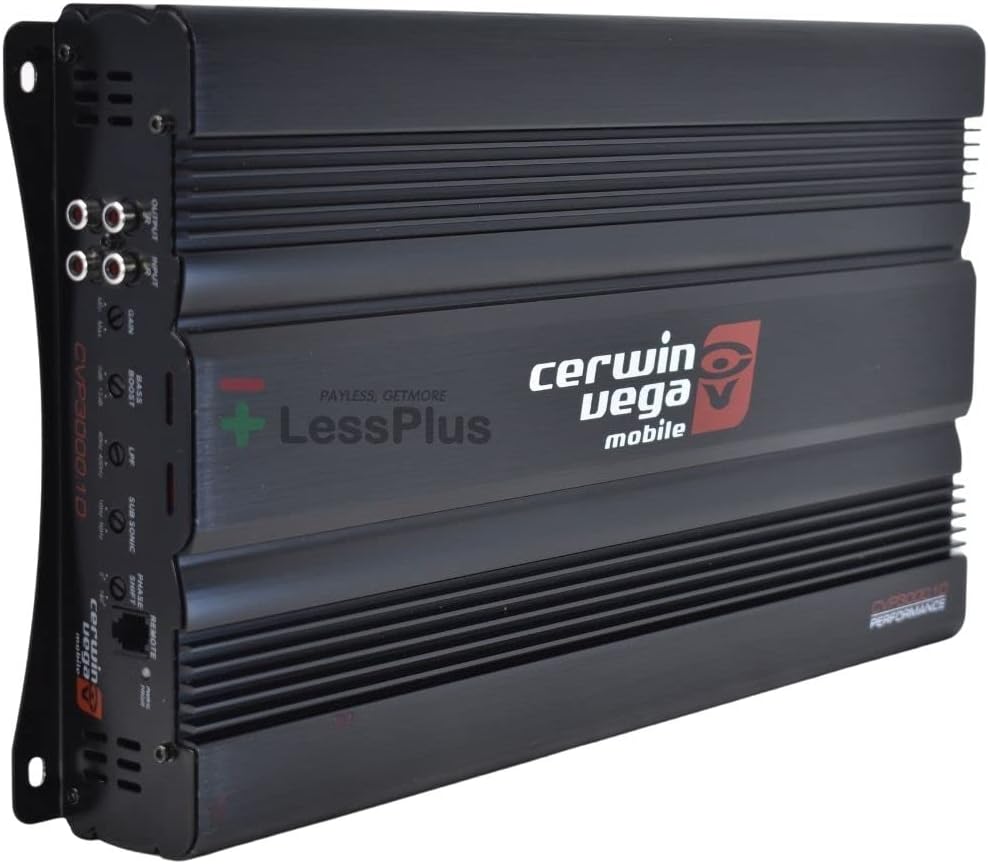 CerwinVega CVP 600W RMS 1 Channel Class AB Monoblock Amplifier, HighPower Car