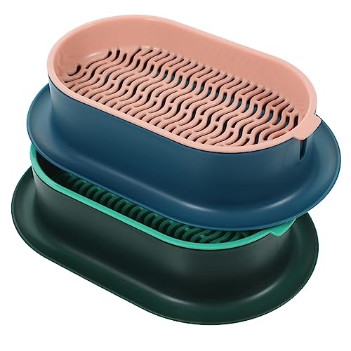 Yardenfun 2Juegos Caja de Hierba para Gatos de Macetas Hidropónicas Diseño Doble Práctica y Reutilizable para Jardinería Casa y de Limpiar y Reemplazar