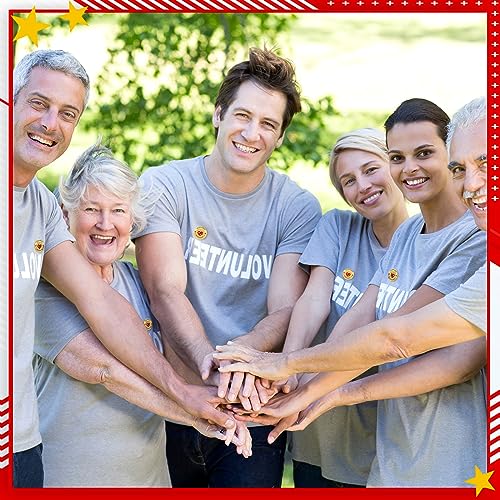 Image of Tondiamo 54 /18 Pcs Volunteer Appreciation Gifts Pins Bulk Outstanding Gold Honor Volunteer Pin for Volunteer Month Week Gifts