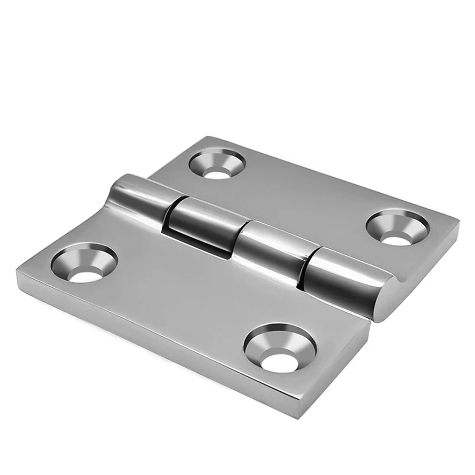 38 * 38mm 316 Stainless Steel Hinge Marine Boat Square Deck Cast Polished Hardware 4Pcs