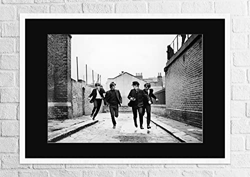 Affiche The Beatles – Affiche The Beatles – A Hard Day’s Night – Cadre Bois Avec PassePartout | A2 (59.4×41.9cm), Black… - Les Beatles, Paul McCartney, John Lennon, RIngo Starr, George Harrison Affiche The Beatles - Affiche The Beatles - A Hard Day's Night - Cadre Bois Avec PassePartout | A2 (59.4x41.9cm), Black… – Image 4