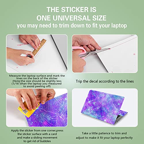 image for icolor Purple Shell 11.6 13 13.3 14 15 15.6 inches Netbook Laptop Skin
