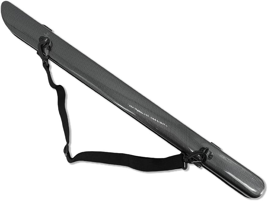 Vetimobato Hard Shell Bow Case for 2pcs Violin/Viola/Cello Bows with Adjustable Shoulder Strap and Handle, Strong Lightweight Protection, Black