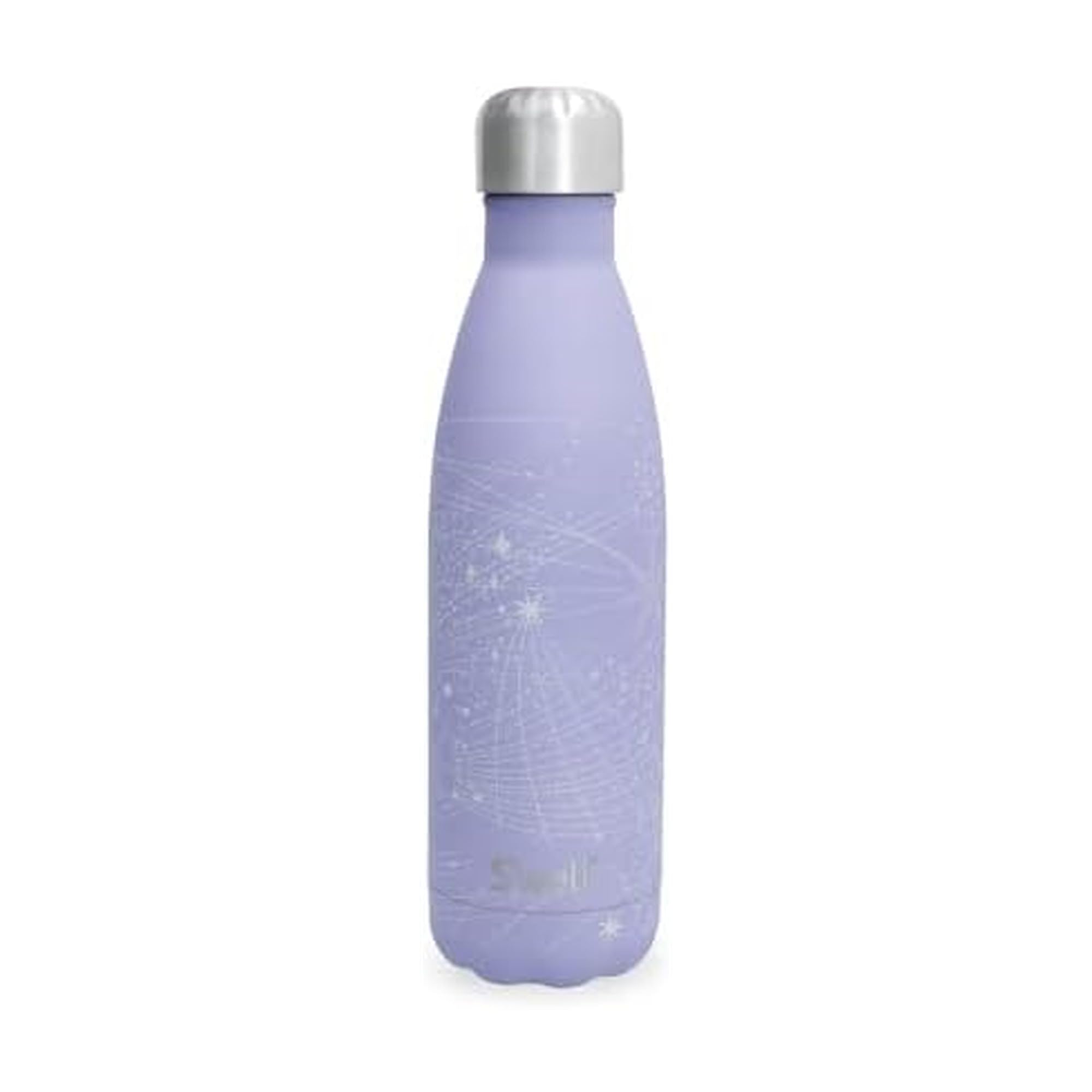 S'well Stainless Steel Water Bottle 17 ounces Periwinkle Stars Triple Layered Vacuum Insulated Containers Keeps Drinks Cold for 36 Hours and Hot for