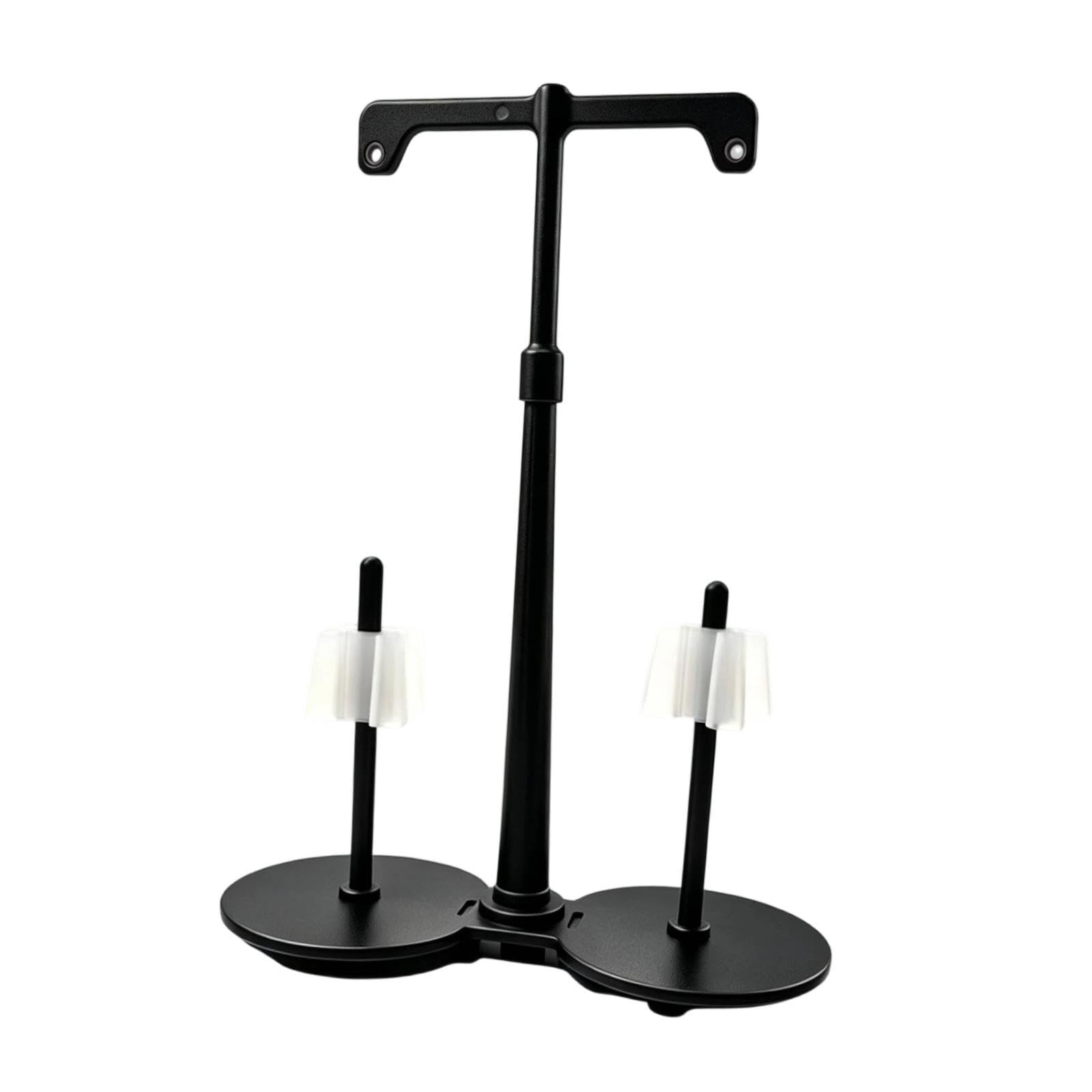 Soporte Doble para Hilo para Máquina de Coser, Organizador, Soporte Doble para Hilo, Antideslizante, Soporte Equilibrado, Fabricado en PP, Fácil Insta, Negro, Individual