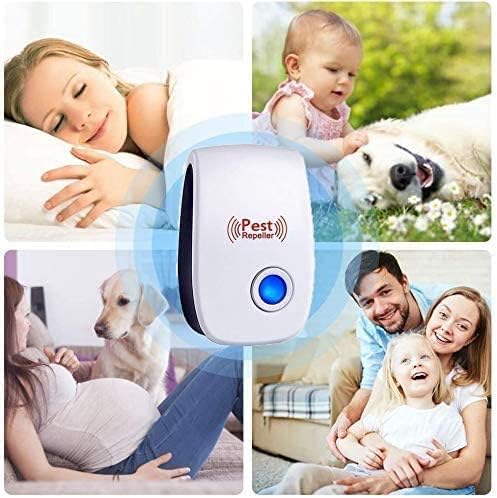 Aplicy Ultrasonic Pest Repeller 6 Pack,Plug in Electronic Indoor Pest Control,for Insects, Bugs, Mosquito Repellent Mouse, Cockroaches, Rats, Bug, Spider