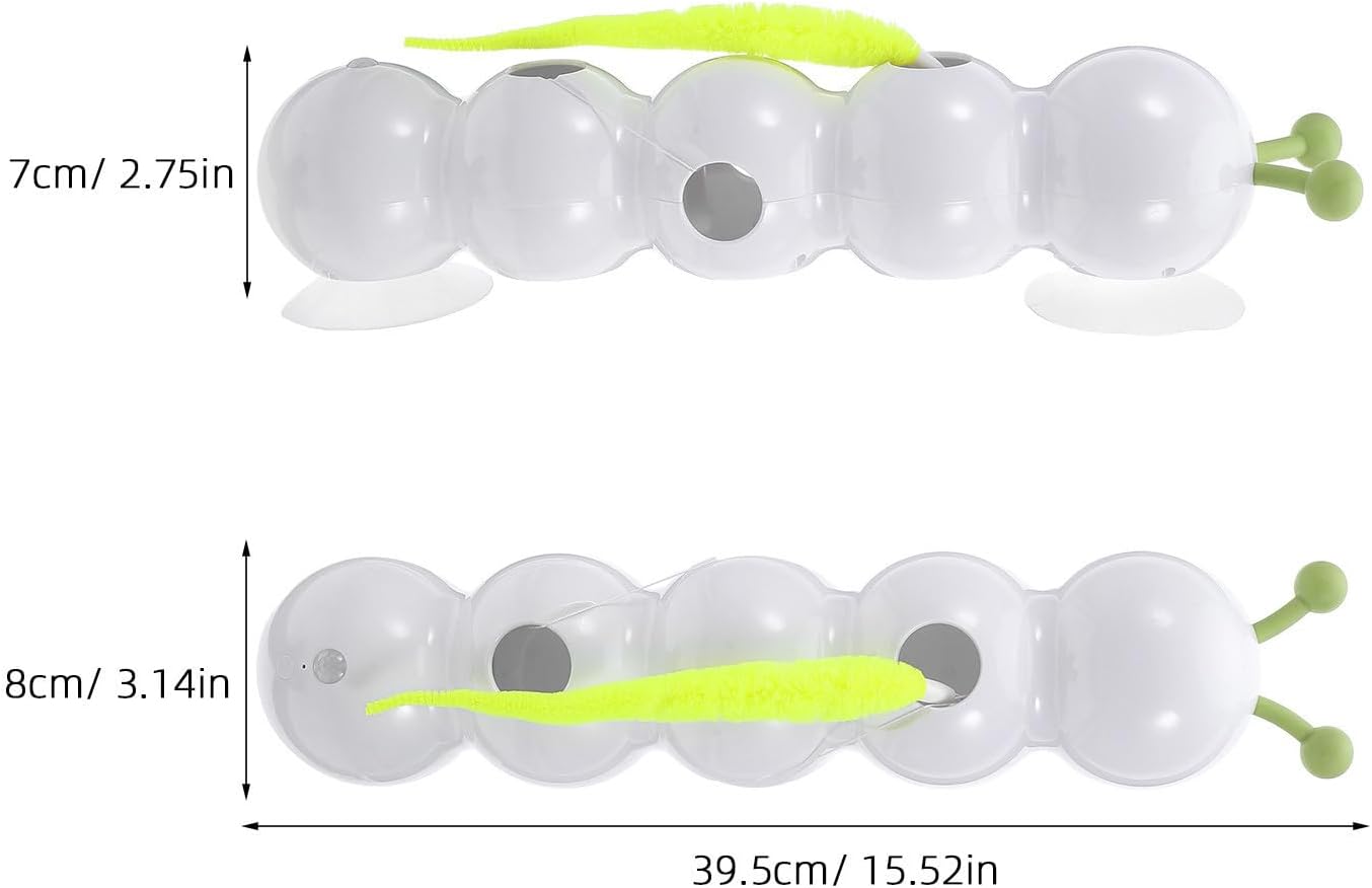 Alipis Interactive Hanging Cat Worm for Indoor Cats Self Play image 2